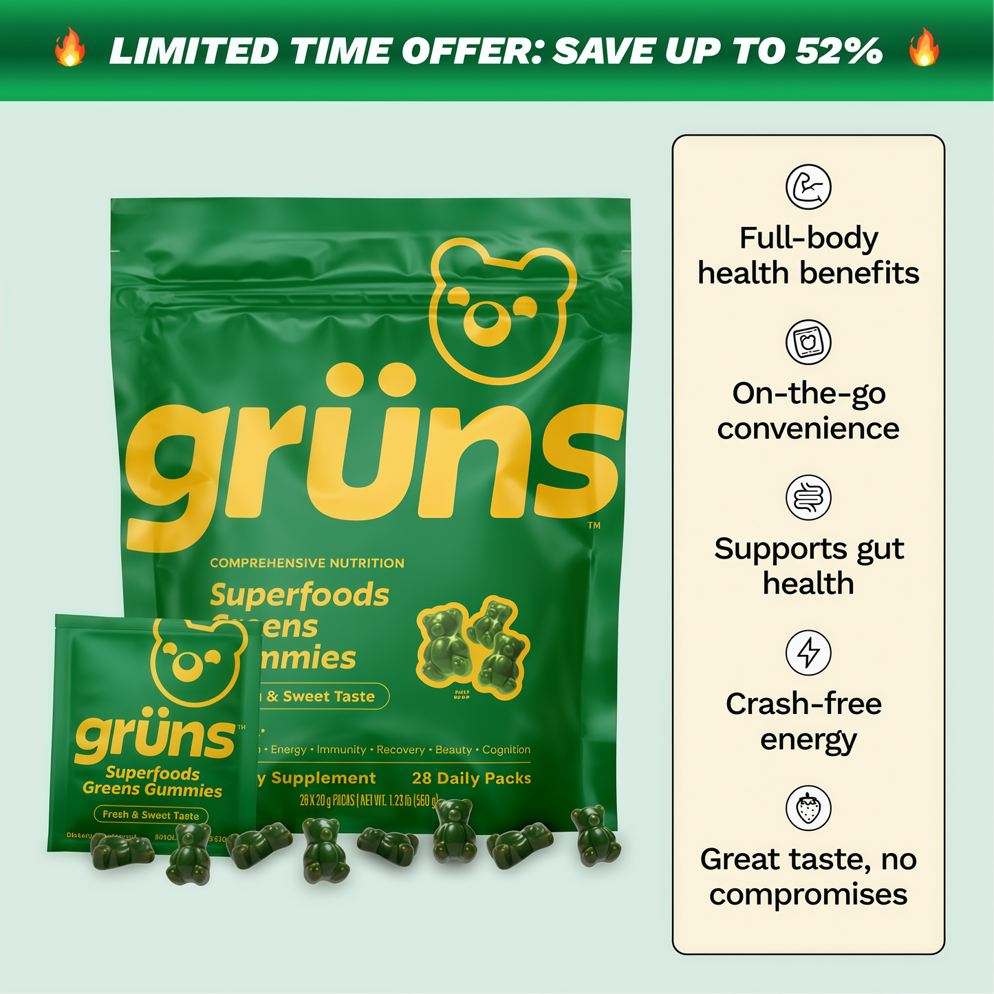Grüns Superfood Gummies